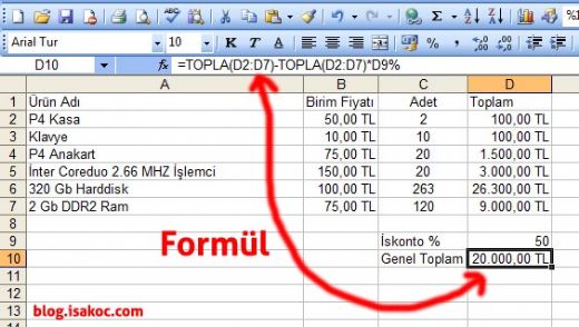 skonto Hesaplama Forml